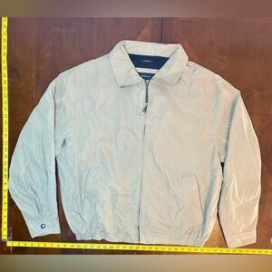 Claiborne Khaki Cream tan Jacket full zip up